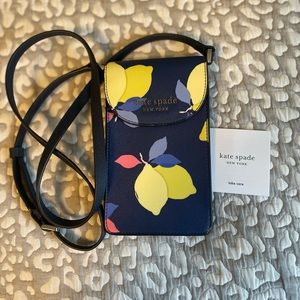 Kate Spade Cameron Lemon Zest Flap Phone Crossbody